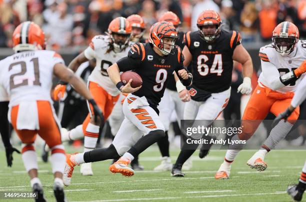 Joe Burrow of the Cincinnati Bengals against the Cleveland Browns at Paycor Stadium on December 11, 2022 in Cincinnati, Ohio.