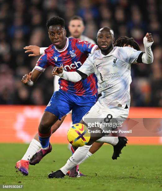 Naby Keita of Liverpool during the Premier League match between Crystal Palace and Liverpool FC at Selhurst Park on February 25, 2023 in London,...