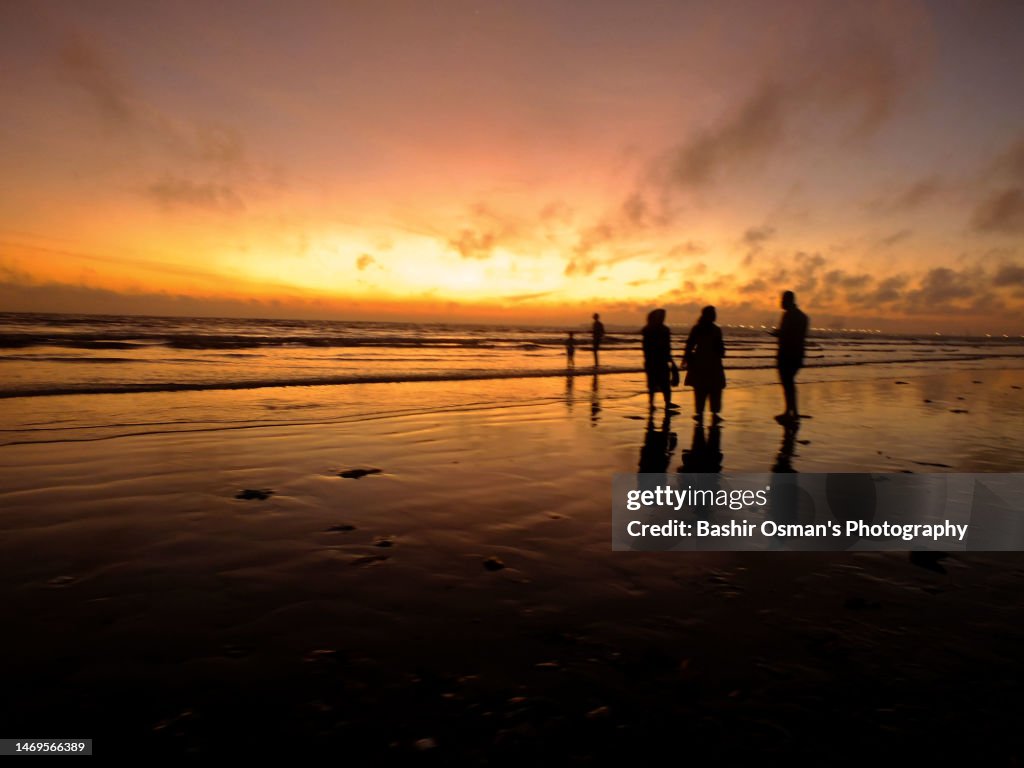 A dusky evening by Clifton Beach