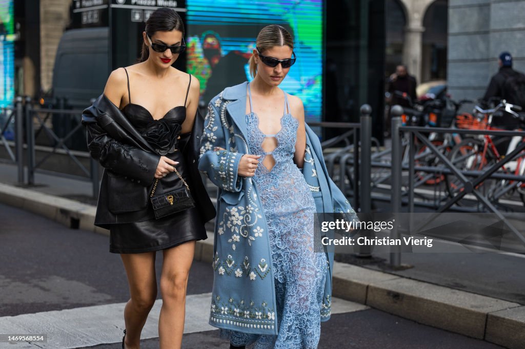 Street Style - Day 5 - Milan Fashion Week Womenswear Fall/Winter 2023/2024
