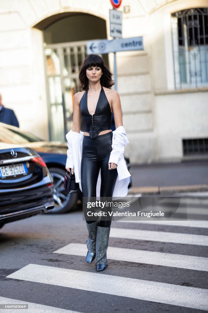 Street Style - Day 5 - Milan Fashion Week Womenswear Fall/Winter 2023/2024