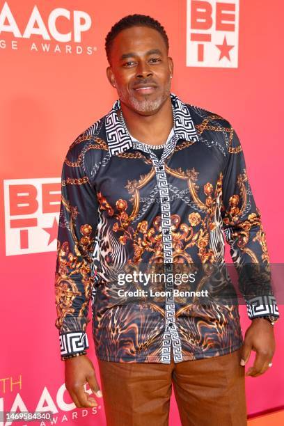 Lamman Rucker attends the 54th NAACP Image Awards at Pasadena Civic Auditorium on February 25, 2023 in Pasadena, California.