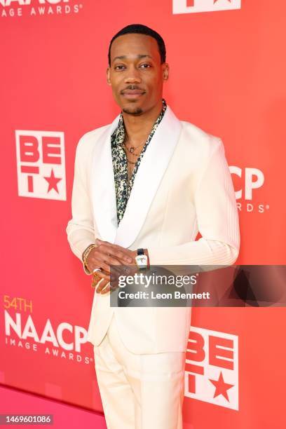 Tyler James Williams attends the 54th NAACP Image Awards at Pasadena Civic Auditorium on February 25, 2023 in Pasadena, California.