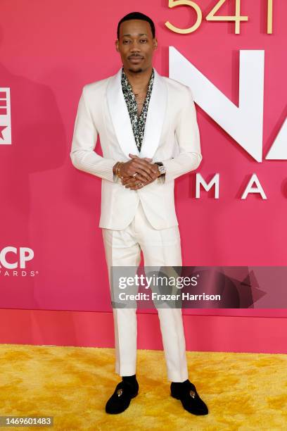 Tyler James Williams attends the 54th NAACP Image Awards at Pasadena Civic Auditorium on February 25, 2023 in Pasadena, California.