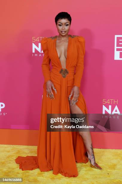 Blac Chyna attends the 54th NAACP Image Awards at Pasadena Civic Auditorium on February 25, 2023 in Pasadena, California.