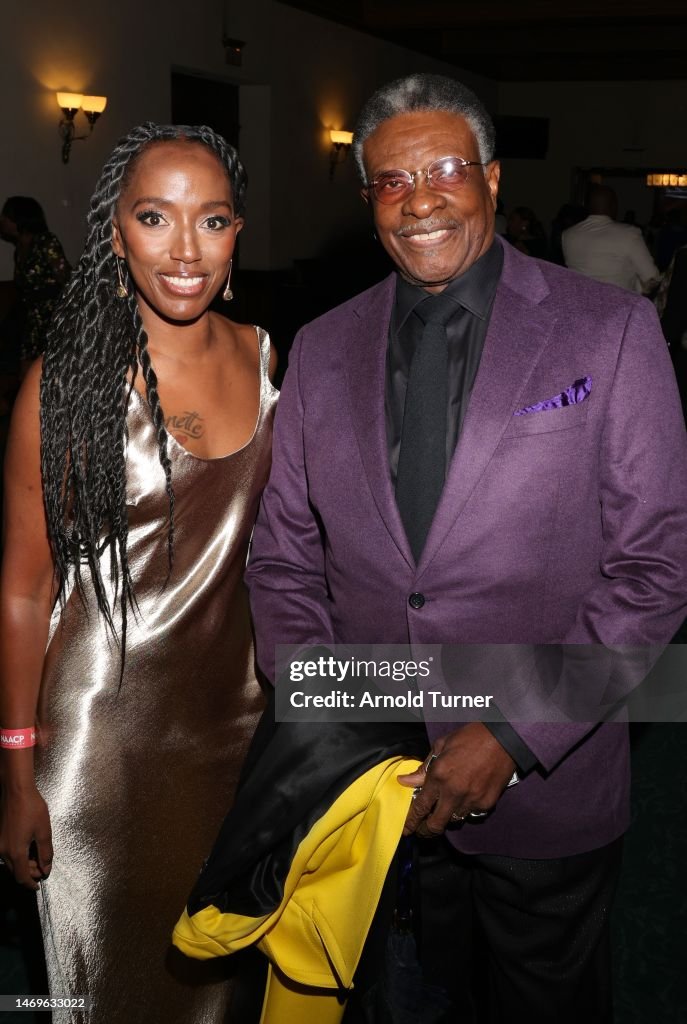 Keith David and guest attend the 54th NAACP Image Awards at Pasadena