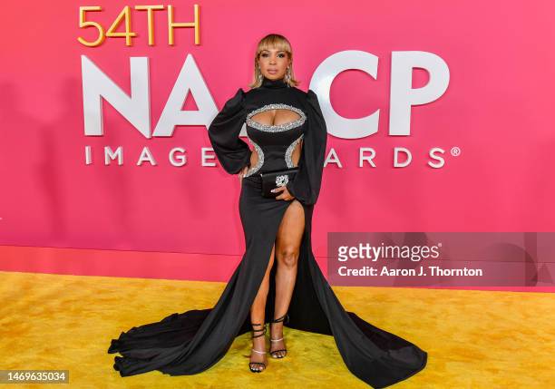 Elise Neal arrives to the 54th Annual NAACP Image Awards at Pasadena Civic Auditorium on February 25, 2023 in Pasadena, California.