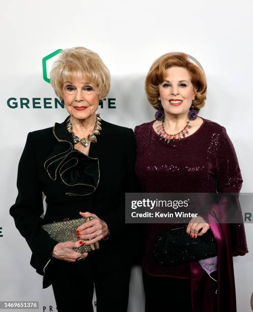 Karen Sharpe and Kat Kramer attend the 2023 Producers Guild Awards at The Beverly Hilton on February 25, 2023 in Beverly Hills, California.