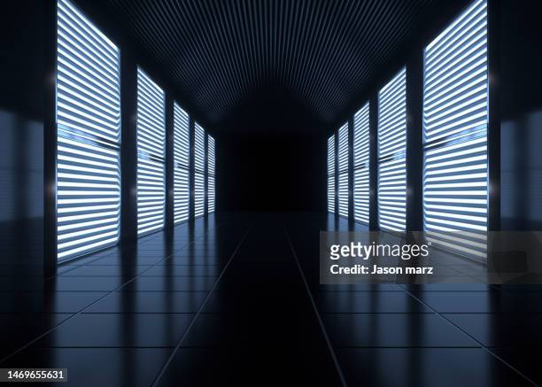 abstract futuristic geometric neon light background - edm stockfoto's en -beelden