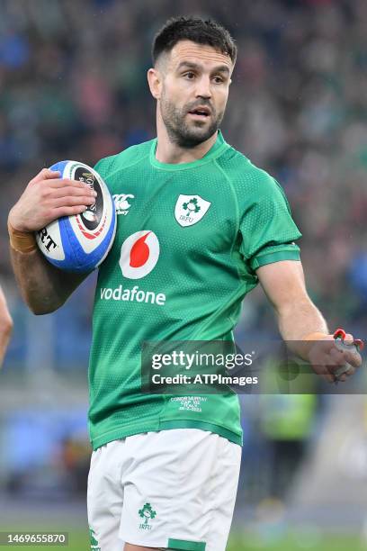 Conor Murray of Ireland in action during the Six Nations Rugby match between Italy and Ireland at Stadio Olimpico on February 25, 2023 in Rome, Italy.