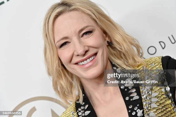 Cate Blanchett attends the 2023 Producers Guild Awards at The Beverly Hilton on February 25, 2023 in Beverly Hills, California.