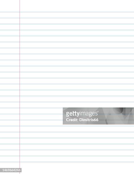 notebook sheet lined page background - education stock illustrations