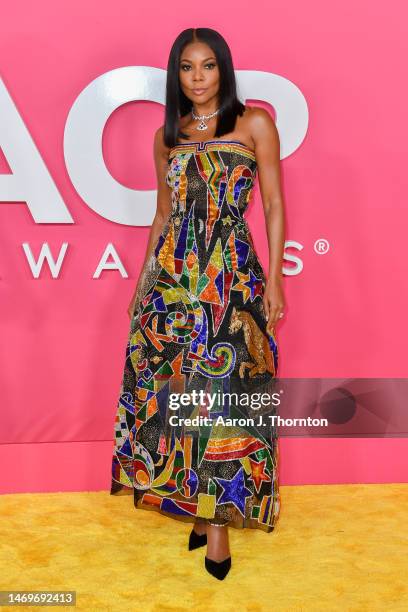 Gabrielle Union arrives to the 54th Annual NAACP Image Awards at Pasadena Civic Auditorium on February 25, 2023 in Pasadena, California.