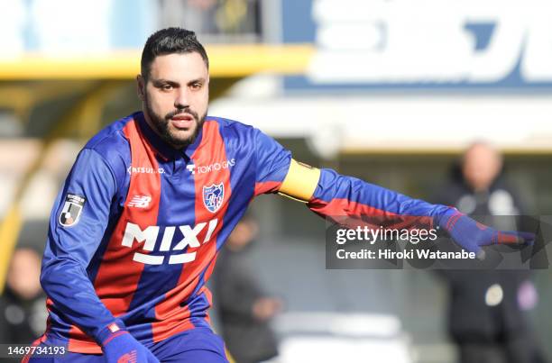 Diego Oliveira of F.C.Tokyo looks on during the J.LEAGUE Meiji Yasuda J1 2nd Sec. Match between Kashiwa Reysol and F.C.Tokyo at SANKYO FRONTIER...