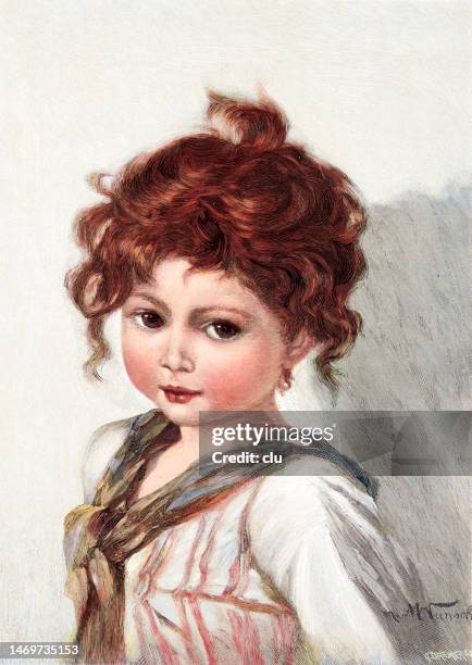 Little Girl With Curly Hair Drawing High Res Illustrations - Getty Images Little Girl With Curly Hair Drawing High Res Illustrations - Getty Images