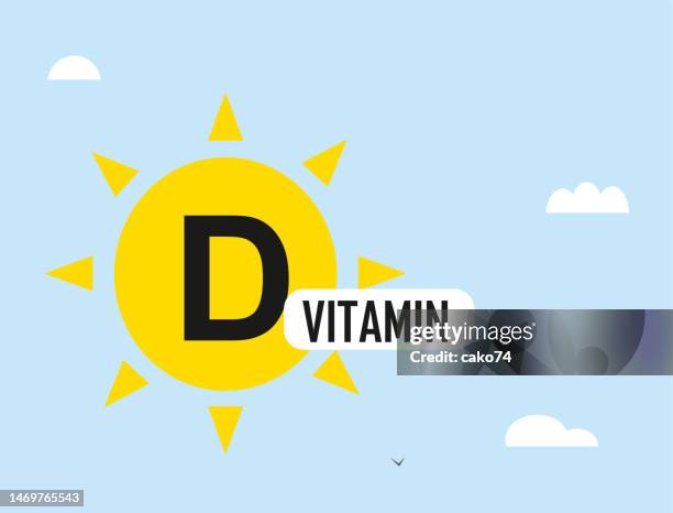 best d vitamin is sun - vitamin d stock illustrations