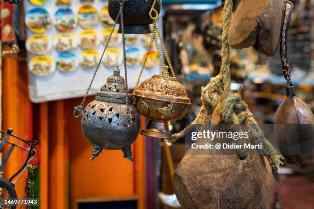 souvenir  in muscat souq in oman - oman muscat stock pictures, royalty-free photos & images