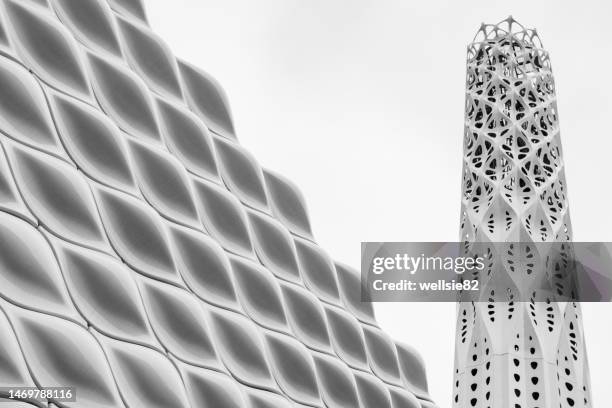 tower of light and wall of energy - facade cleaning stock pictures, royalty-free photos & images
