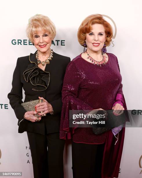 Karen Sharpe and Kat Kramer attend the 2023 Producers Guild Awards at The Beverly Hilton on February 25, 2023 in Beverly Hills, California.