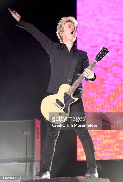 Billie Joe Armstrong of Green Day performs during the 2023 Innings Festival at Tempe Beach Park on February 25, 2023 in Tempe, Arizona.