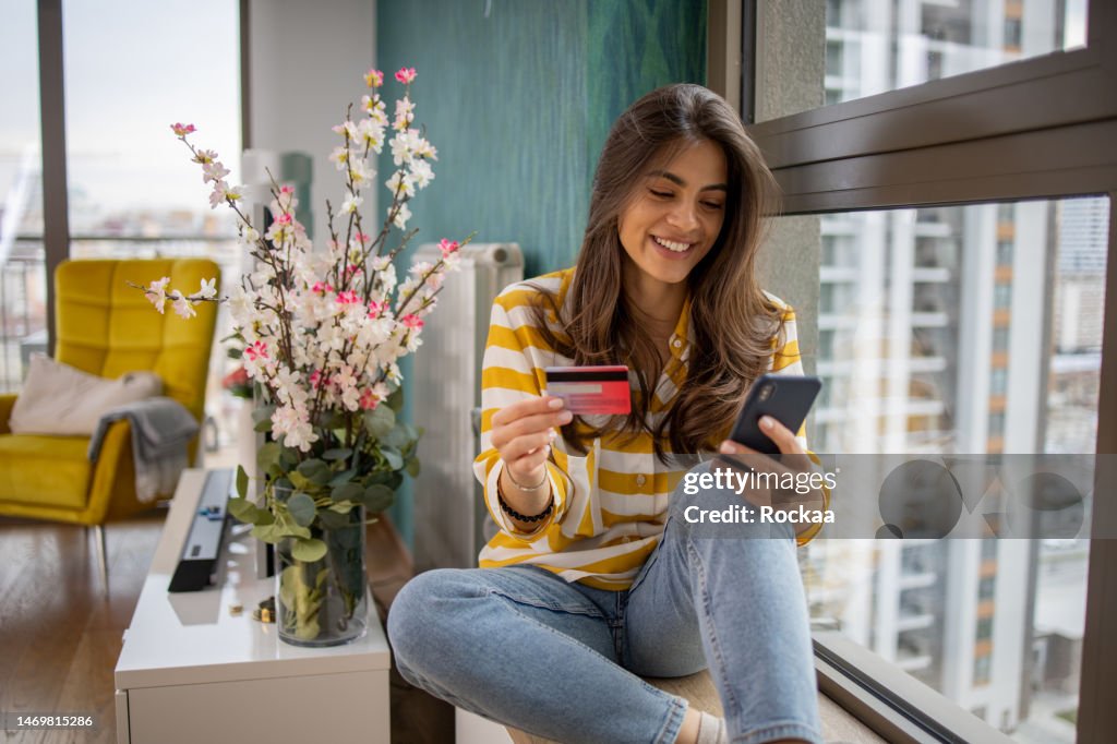 Buyer enjoys the convenience of shopping online