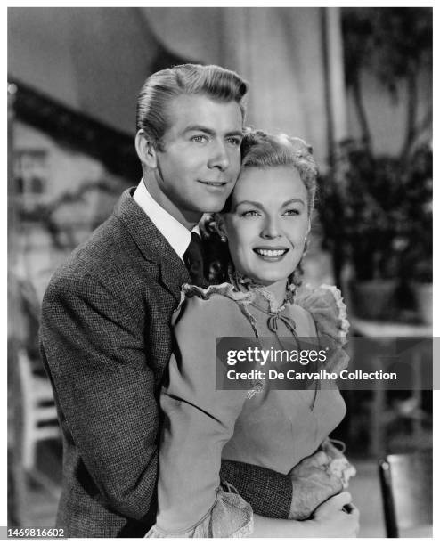 Publicity portrait of actors Gene Nelson and June Haver in the film 'The Daughter of Rosie O'Grady' United States.