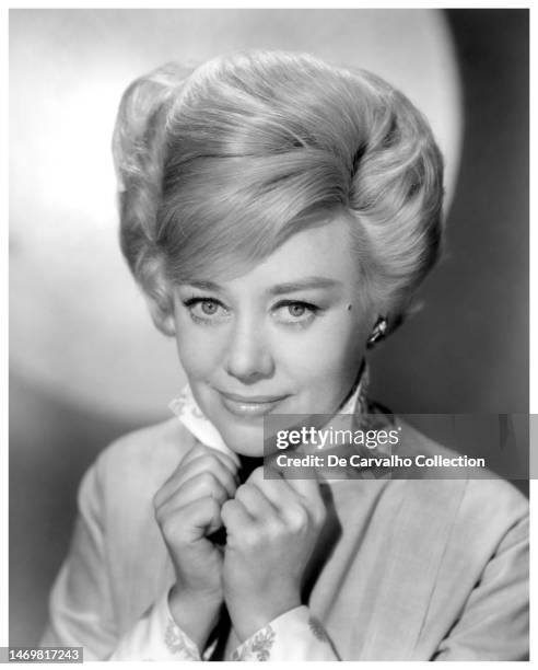 Publicity portrait of British actor Glynis Johns from 1962, United States.