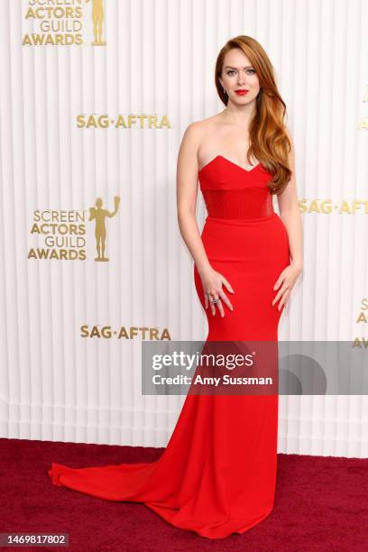 Elizabeth McLaughlin attends the 29th Annual Screen Actors Guild Awards at Fairmont Century Plaza on February 26, 2023 in Los Angeles, California.