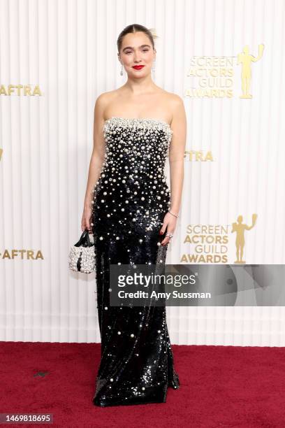 Haley Lu Richardson attends the 29th Annual Screen Actors Guild Awards at Fairmont Century Plaza on February 26, 2023 in Los Angeles, California.