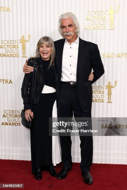 Katharine Ross and Sam Elliott attend the 29th Annual Screen Actors Guild Awards at Fairmont Century Plaza on February 26, 2023 in Los Angeles,...