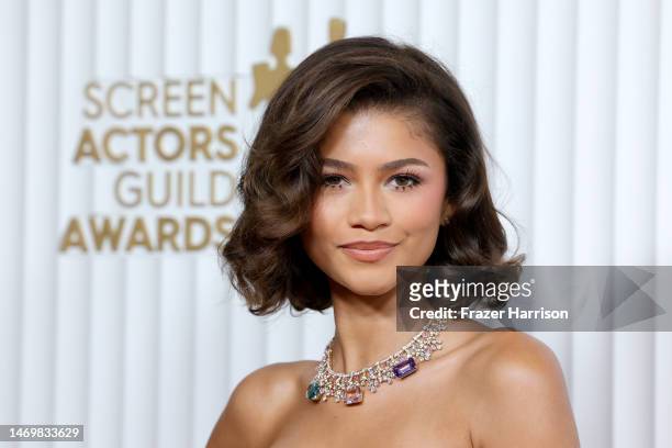 Zendaya attends the 29th Annual Screen Actors Guild Awards at Fairmont Century Plaza on February 26, 2023 in Los Angeles, California.