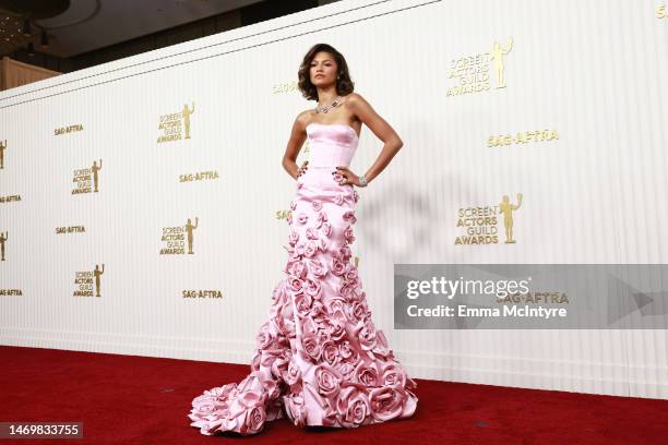 Zendaya attends the 29th Annual Screen Actors Guild Awards at Fairmont Century Plaza on February 26, 2023 in Los Angeles, California.