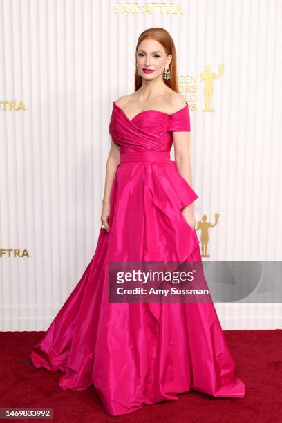 Jessica Chastain attends the 29th Annual Screen Actors Guild Awards at Fairmont Century Plaza on February 26, 2023 in Los Angeles, California.