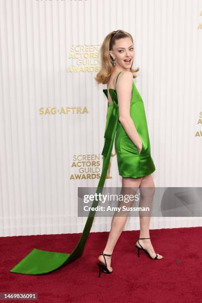 Amanda Seyfried attends the 29th Annual Screen Actors Guild Awards at Fairmont Century Plaza on February 26, 2023 in Los Angeles, California.