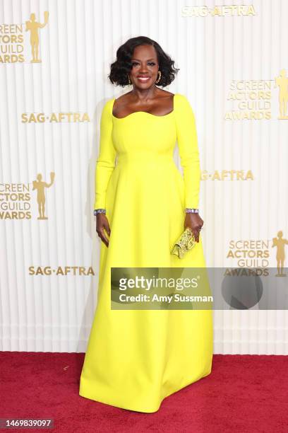 Viola Davis attends the 29th Annual Screen Actors Guild Awards at Fairmont Century Plaza on February 26, 2023 in Los Angeles, California.