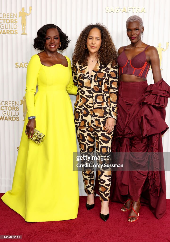 Viola Davis, Gina Prince-Bythewood, and Sheila Atim attend the 29th
