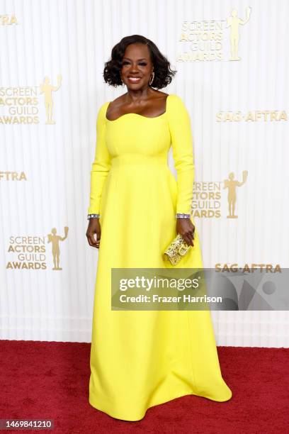 Viola Davis attends the 29th Annual Screen Actors Guild Awards at Fairmont Century Plaza on February 26, 2023 in Los Angeles, California.