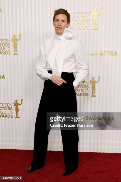 Eddie Redmayne attends the 29th Annual Screen Actors Guild Awards at Fairmont Century Plaza on February 26, 2023 in Los Angeles, California.