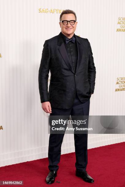 Brendan Fraser attends the 29th Annual Screen Actors Guild Awards at Fairmont Century Plaza on February 26, 2023 in Los Angeles, California.