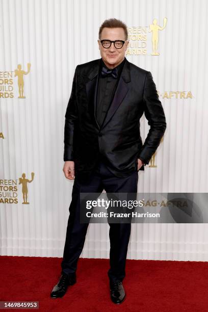 Brendan Fraser attends the 29th Annual Screen Actors Guild Awards at Fairmont Century Plaza on February 26, 2023 in Los Angeles, California.