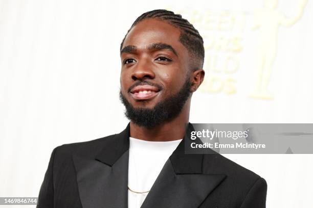 Caleb McLaughlin attends the 29th Annual Screen Actors Guild Awards at Fairmont Century Plaza on February 26, 2023 in Los Angeles, California.