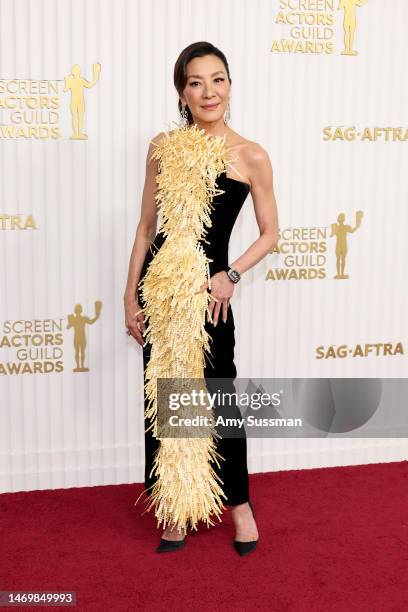 Michelle Yeoh attends the 29th Annual Screen Actors Guild Awards at Fairmont Century Plaza on February 26, 2023 in Los Angeles, California.