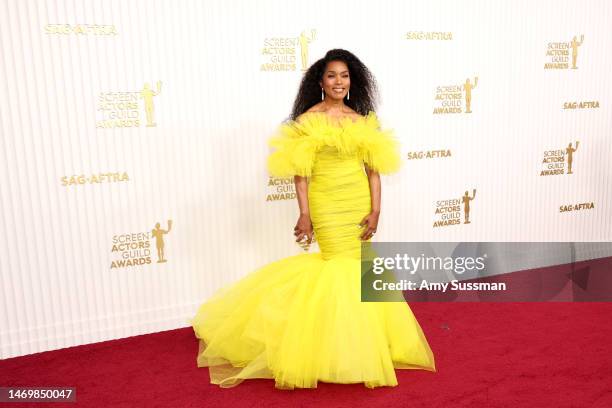 Angela Bassett attends the 29th Annual Screen Actors Guild Awards at Fairmont Century Plaza on February 26, 2023 in Los Angeles, California.