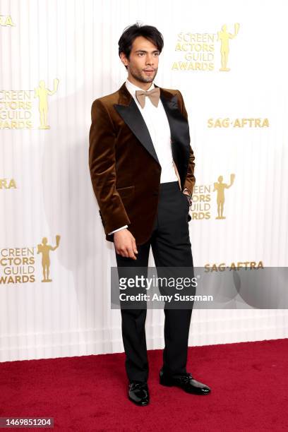 Diego Calva attends the 29th Annual Screen Actors Guild Awards at Fairmont Century Plaza on February 26, 2023 in Los Angeles, California.