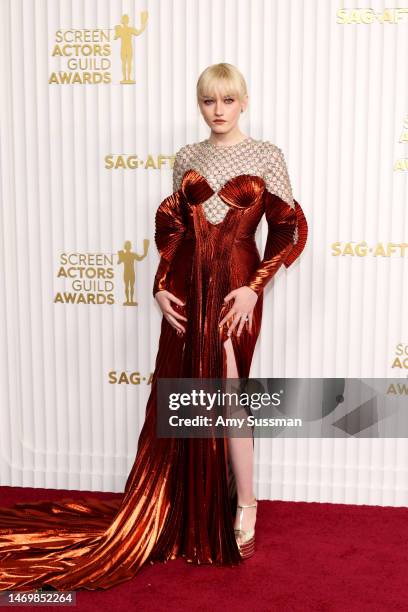 Julia Garner attends the 29th Annual Screen Actors Guild Awards at Fairmont Century Plaza on February 26, 2023 in Los Angeles, California.