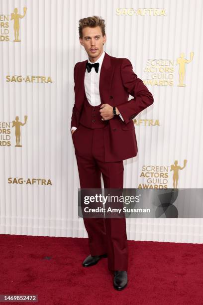 Austin Butler attends the 29th Annual Screen Actors Guild Awards at Fairmont Century Plaza on February 26, 2023 in Los Angeles, California.