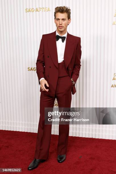 Austin Butler attends the 29th Annual Screen Actors Guild Awards at Fairmont Century Plaza on February 26, 2023 in Los Angeles, California.