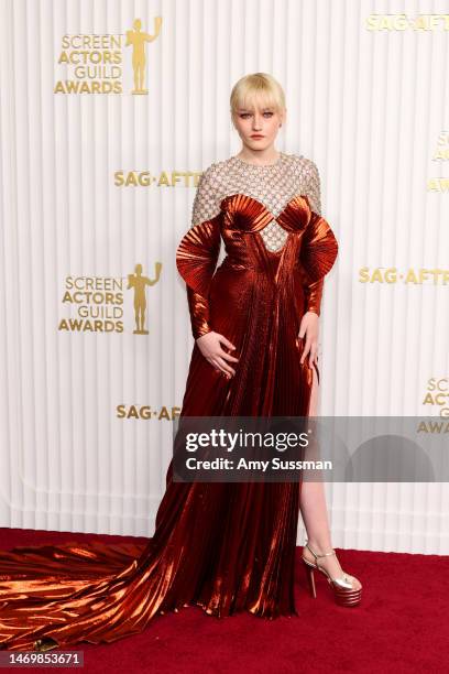 Julia Garner attends the 29th Annual Screen Actors Guild Awards at Fairmont Century Plaza on February 26, 2023 in Los Angeles, California.