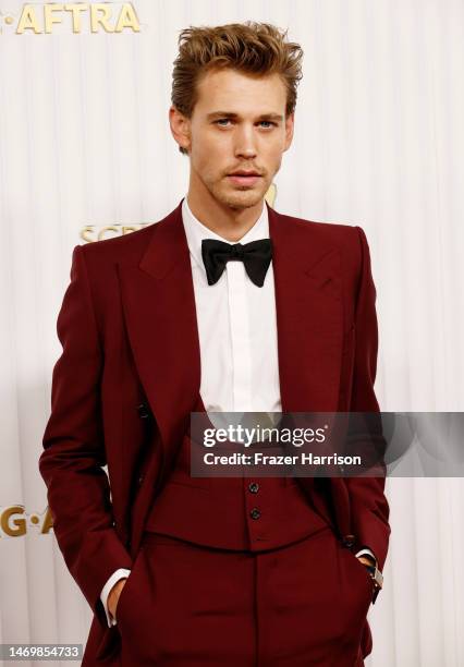 Austin Butler attends the 29th Annual Screen Actors Guild Awards at Fairmont Century Plaza on February 26, 2023 in Los Angeles, California.