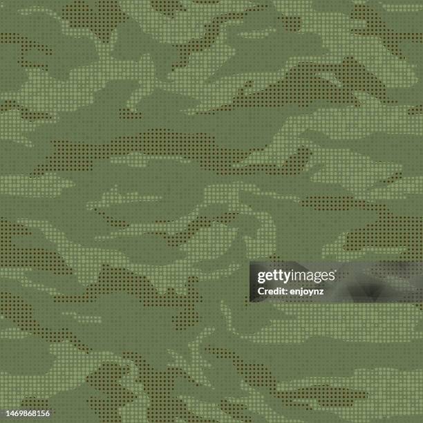 illustrations, cliparts, dessins animés et icônes de fond d’écran de motif de camouflage sans couture - tenue de camouflage mode
